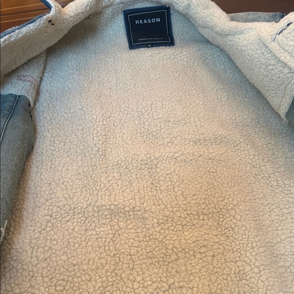 REASON Denim Jacket – Rocker / Moto Patchwork Style - Picture 13 of 15